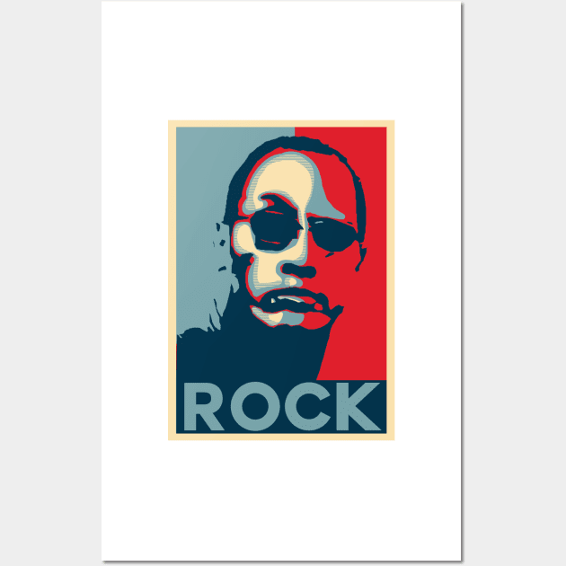 Rock for President 2020 Wall Art by DankSpaghetti